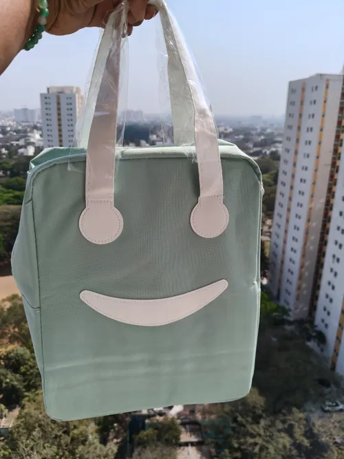 Smile Insulated Lunch Bag